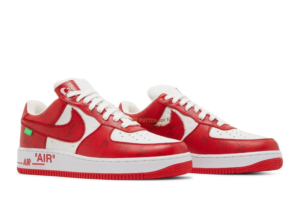 Nike Air Force 1 Low x Louis Vuitton By Virgil Abloh White Red Sneakers