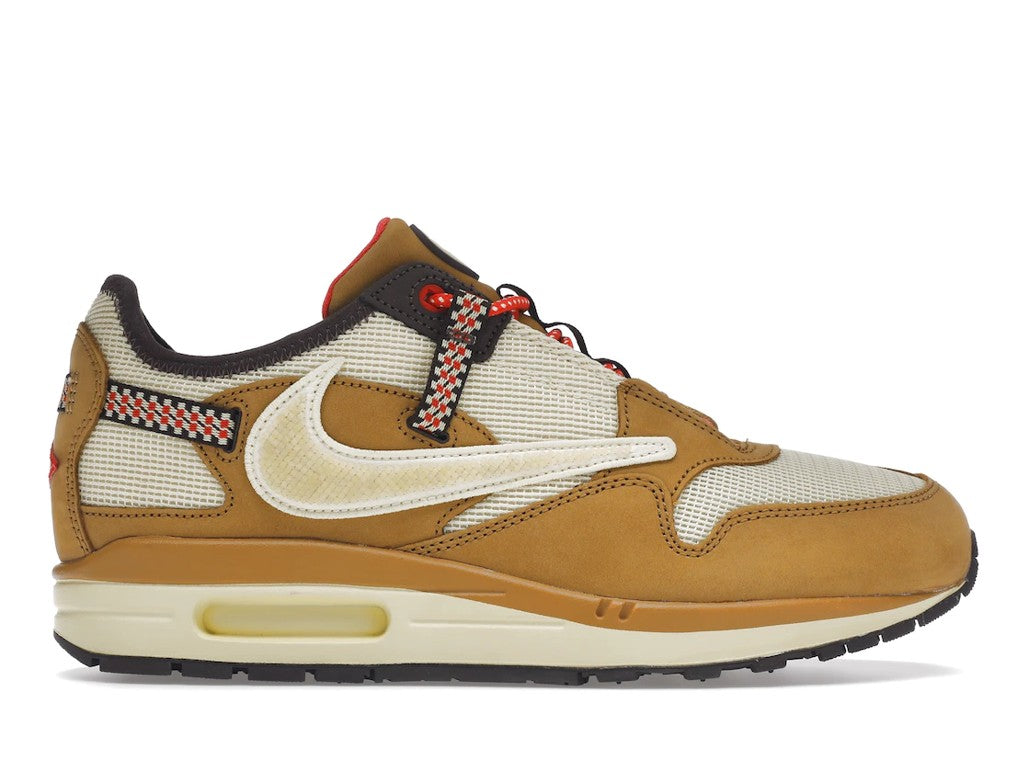 Nike Air Max 1 Travis Scott Cactus Jack Wheat Lemon Drop Sneakers