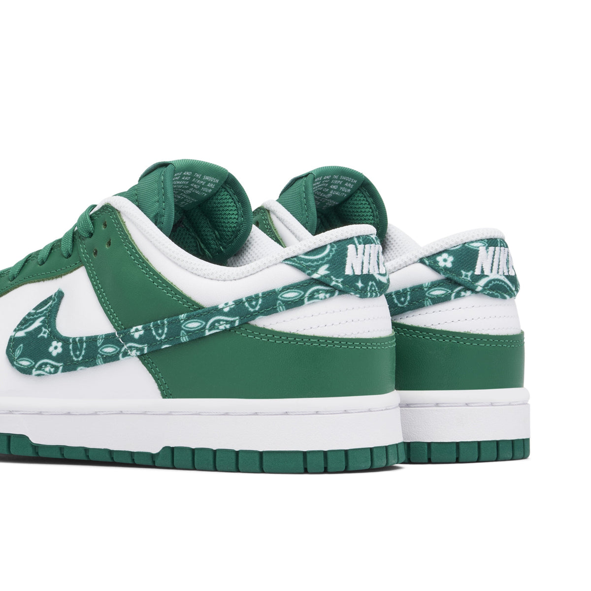 Nike Dunk Low Green Paisley Womens Sneakers