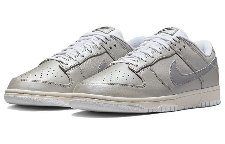 Nike Dunk Low Metallic Silver Sneakers