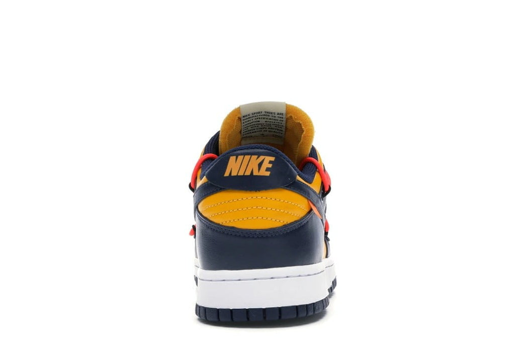 Nike Dunk Low Off-White University Gold Midnight Navy Sneakers