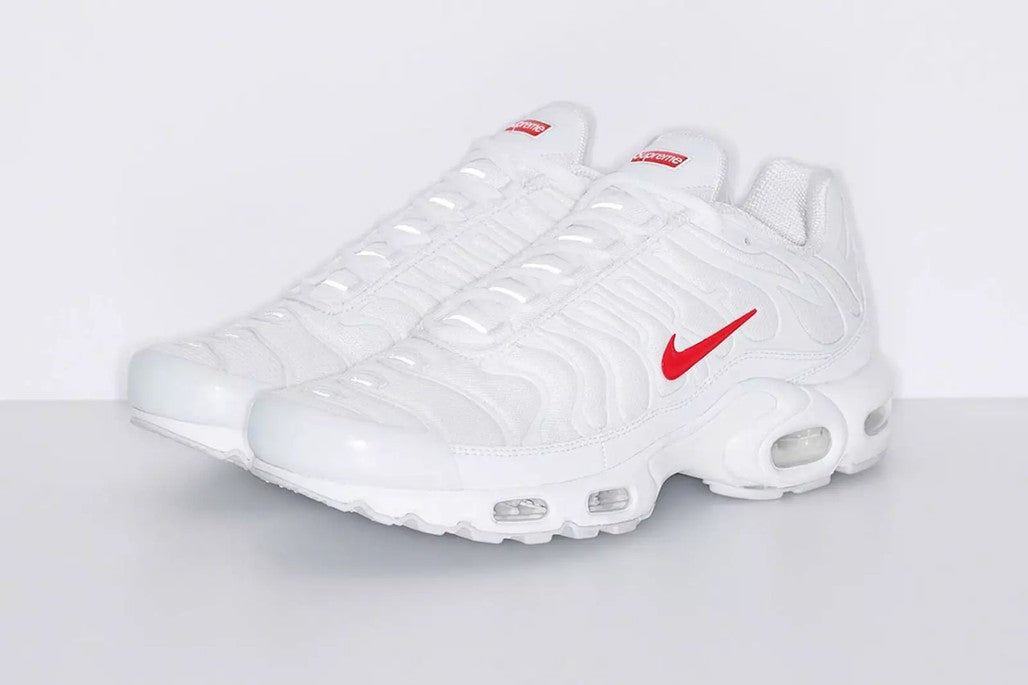 Supreme x Air Max Plus TN White Sneakers